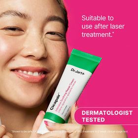 Dr.Jart+ moisturizer soaking into skin showing quick calming action