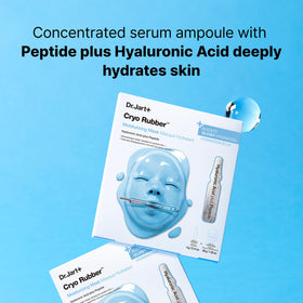 Dr.Jart+ before and after skin effect showing visible hydration benefit