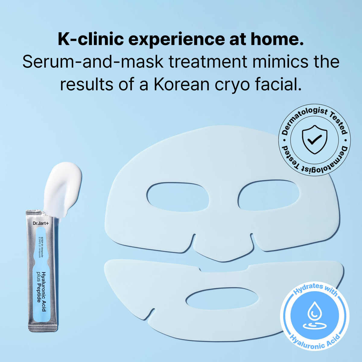 Dr.Jart+ rubber mask close-up texture demonstrating secure cooling seal