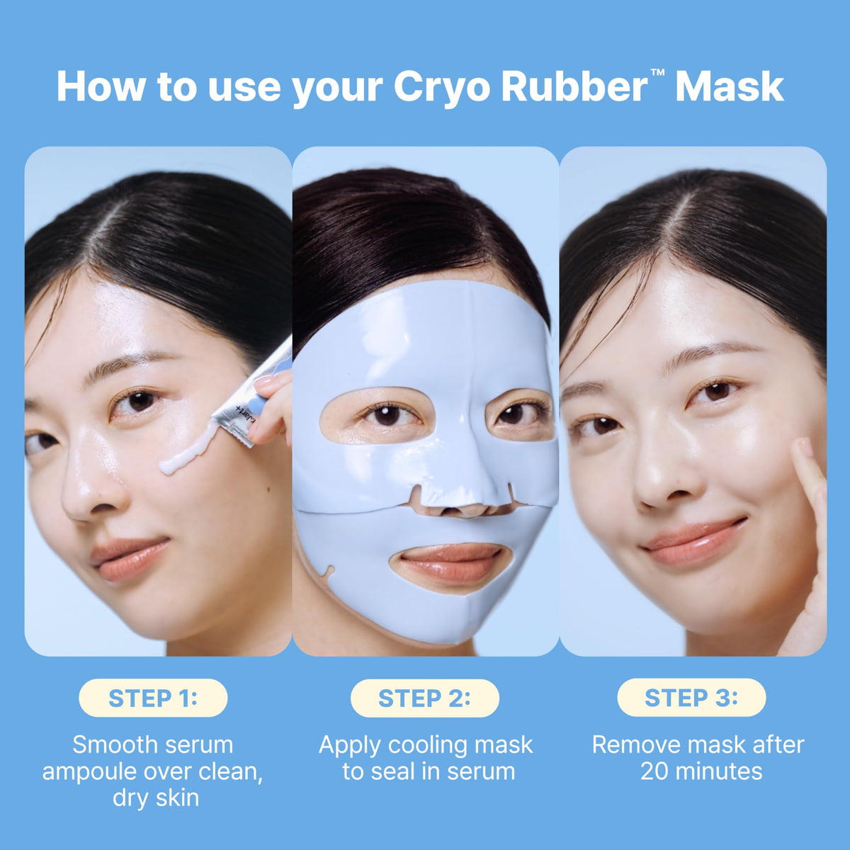 Dr.Jart+ mask beside hand for scale illustrating compact, travel-friendly size