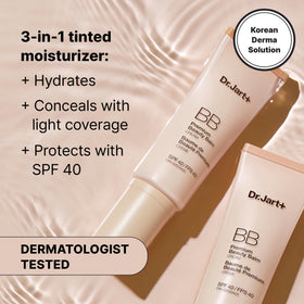 Dr.Jart+ shade comparison illustrating adaptable skin tones