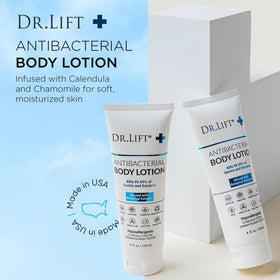 DR. LIFT ingredient display with vitamins C and E emphasising antioxidant support