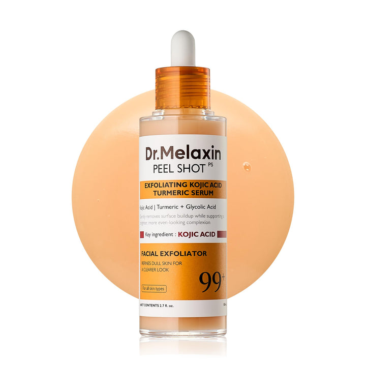 Dr.Melaxin front packaging showing bottle and label for brightening benefits