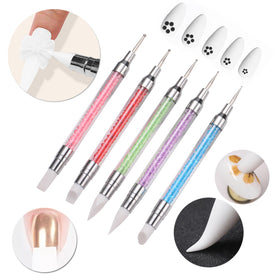 Dr.nail dual-tipped silicone and dotting pen detail for sculpting and consistent dots