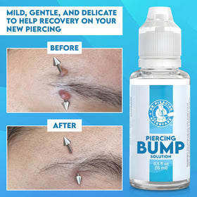DR. PIERCING AFTERCARE precision dropper close-up for accurate, mess-free application