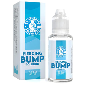 DR. PIERCING AFTERCARE front bottle image showing clean packaging benefits targeted care