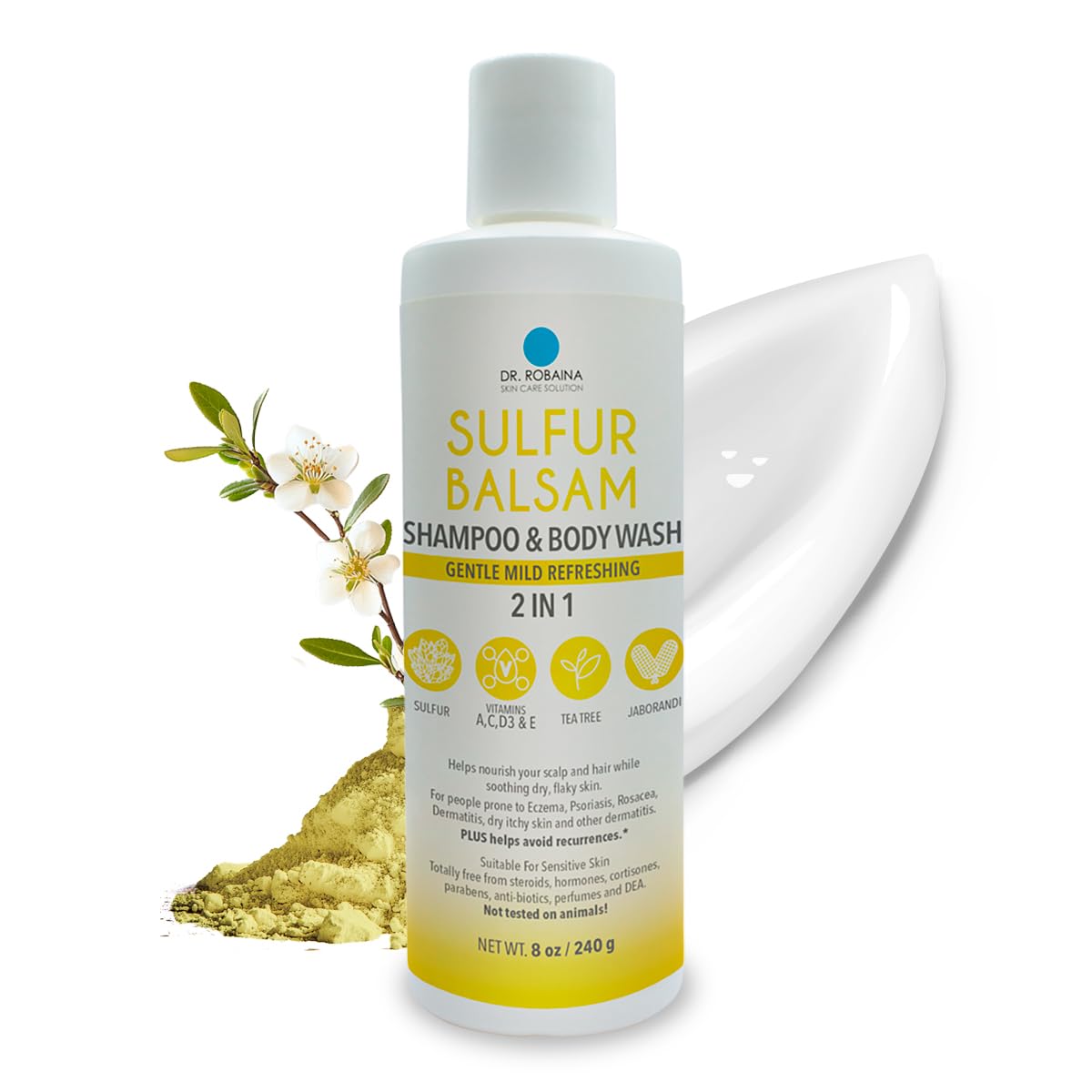 Dr. Robaina front packaging showing bottle and citrus-mint scent for easy recognition