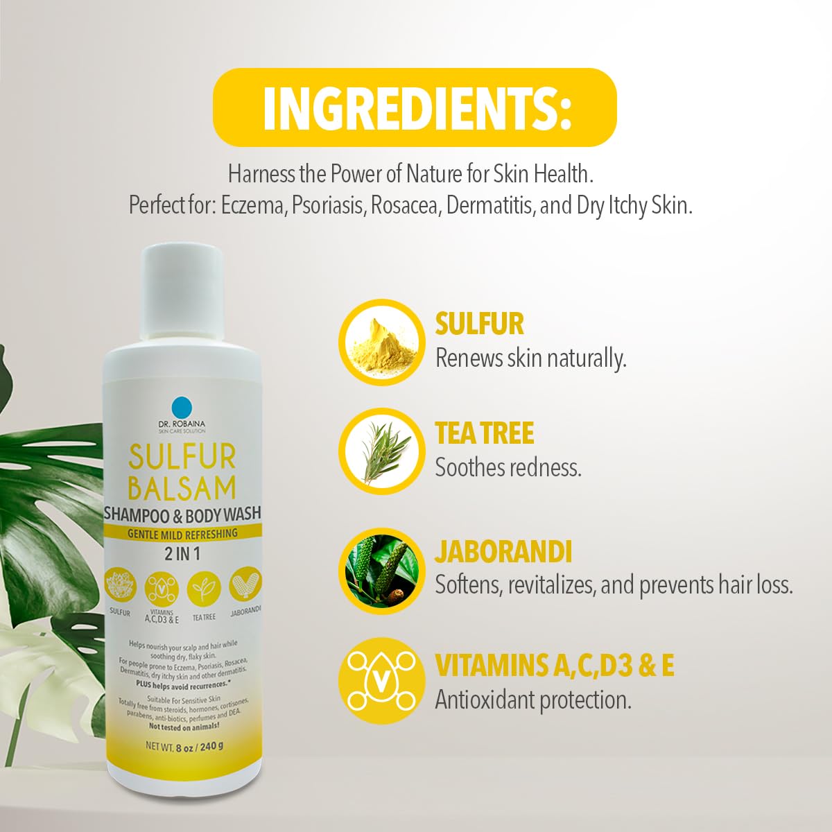 Dr. Robaina in a shower lifestyle scene conveying refreshing scent and daily usability