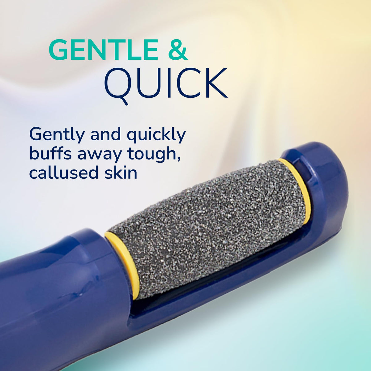 Dr. Scholl's before and after feet comparison revealing reduced calluses and softer skin
