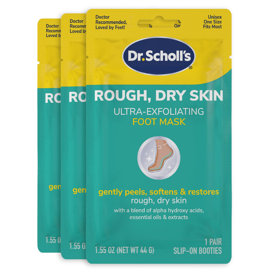 Dr. Scholl's front packaging showing three pairs and benefits