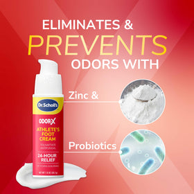 Dr. Scholl's application on toes demonstrating targeted symptom relief