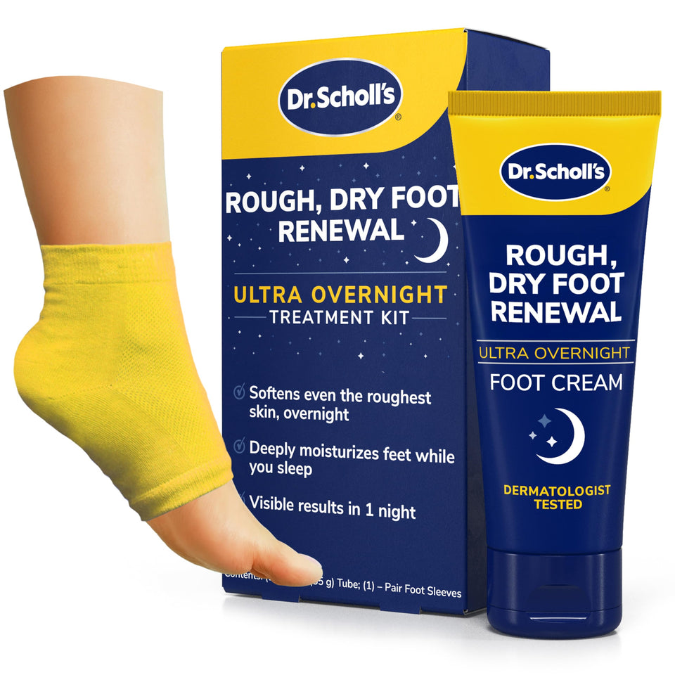 Dr. Scholl's tube front view showing product and soothing benefits