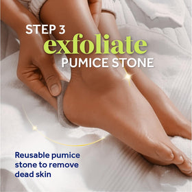 Dr. Scholl's pumice stone close-up showing texture for gentle smoothing
