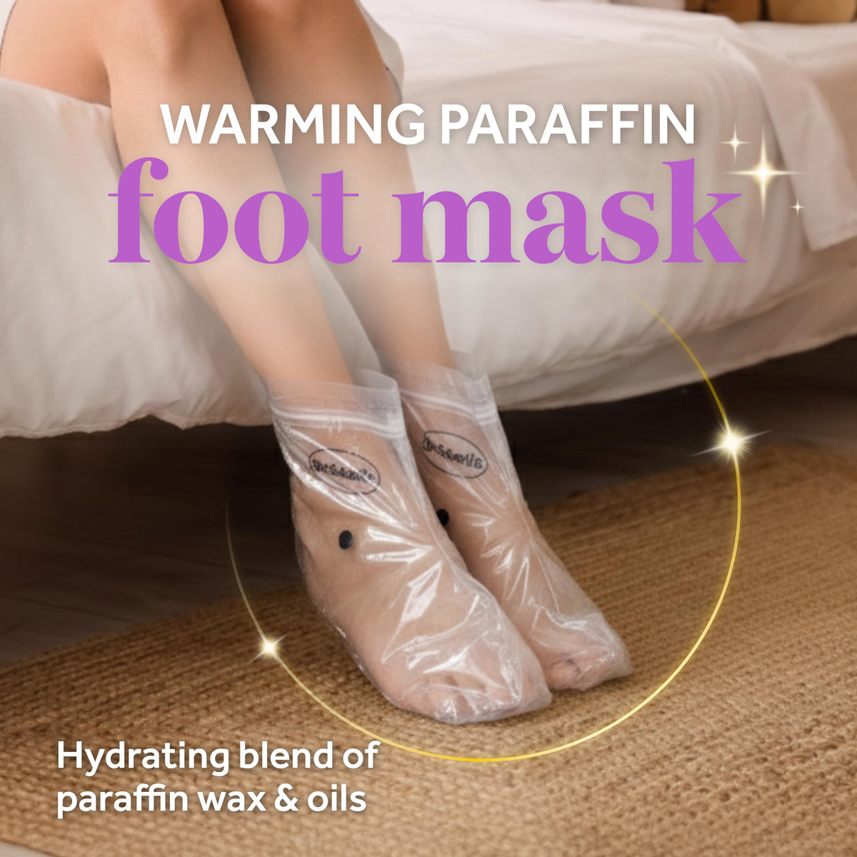 Dr. Scholl's melted paraffin wax close-up demonstrating warm texture for quicker absorption