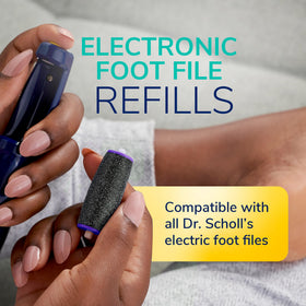 Dr. Scholl's Regular Coarse roller close-up texture for gentle smoothing