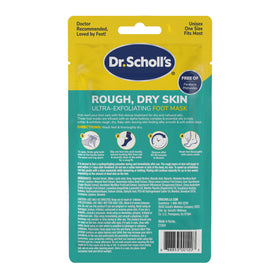 Dr. Scholl's size comparison with hand showing sock dimensions
