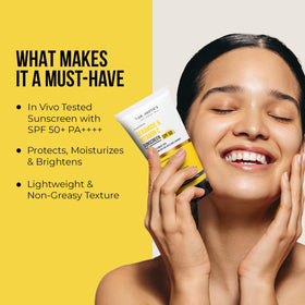 Dr. Sheth's sunscreen being dispensed to show recommended amount and smooth application