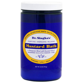 Dr. Singha's 28 oz jar held for size comparison showing value and multiple uses
