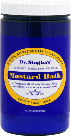 Dr. Singha's front jar label showing product name and 28 oz size benefits