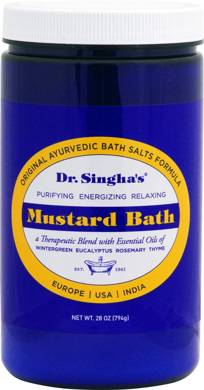 Dr. Singha's front jar label showing product name and 28 oz size benefits