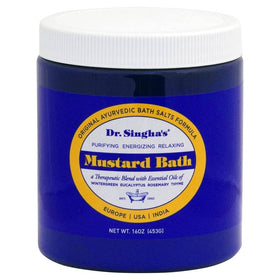 Dr. Singha's front jar showing product and calming benefit