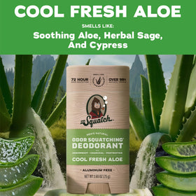 Dr. Squatch deodorant being applied post-shower for long-lasting freshness