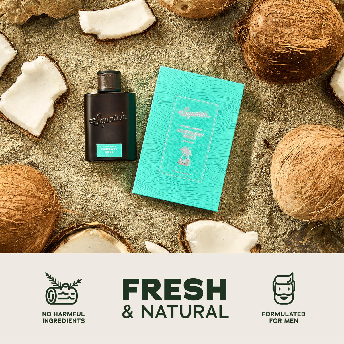 Dr. Squatch cedarwood ingredient close-up showing natural woody base benefit