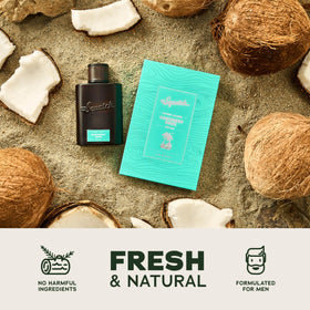 Dr. Squatch cedarwood ingredient close-up showing natural woody base benefit