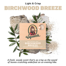 Dr. Squatch close-up soap texture highlighting natural oils and creamy lather benefit