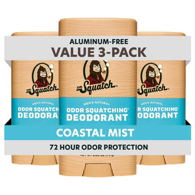 Dr. Squatch front packaging showing Coastal Mist and benefits