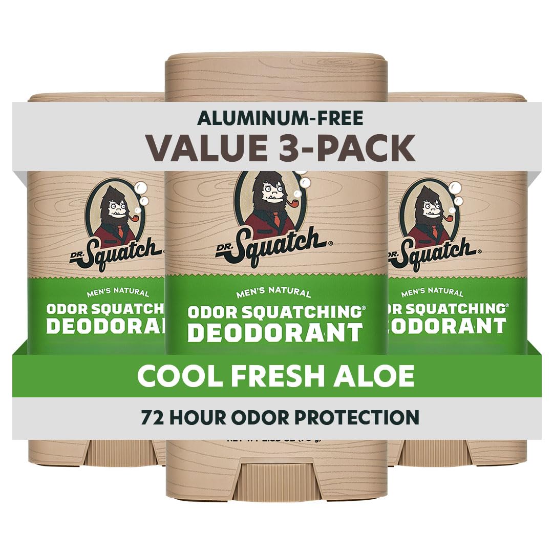 Dr. Squatch front packaging showing Cool Fresh Aloe scent and benefits