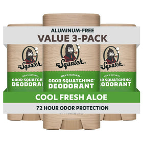 Dr. Squatch front packaging showing Cool Fresh Aloe scent and benefits