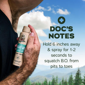 Dr. Squatch two cans flat lay illustrating scent variety benefit