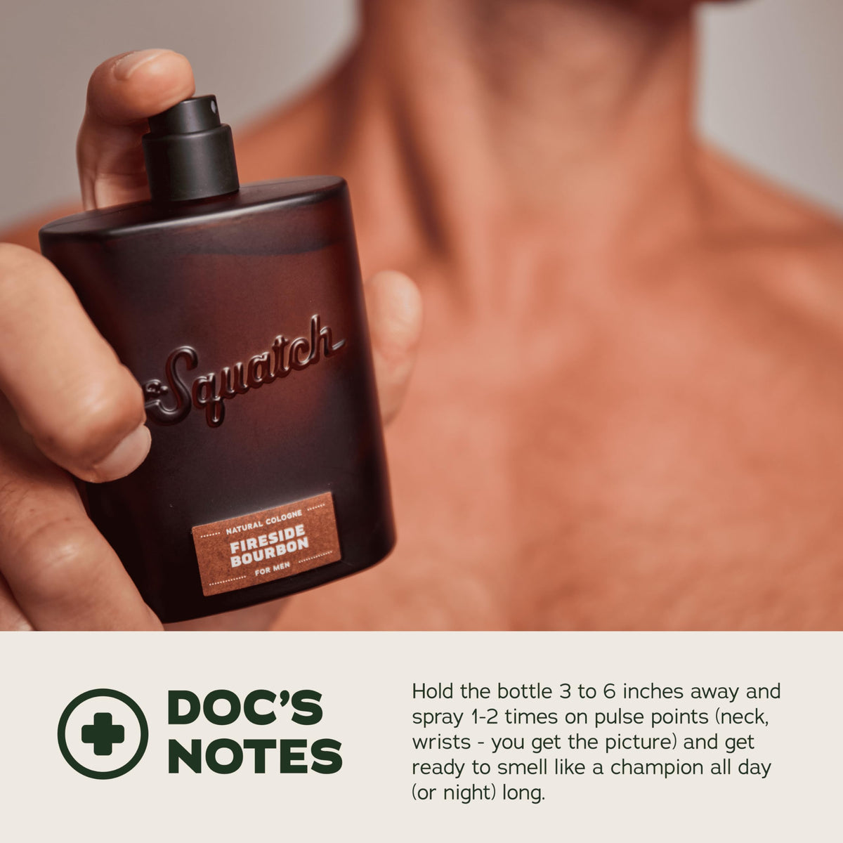 Dr. Squatch Fireside Bourbon cedarwood texture close-up conveying natural-sourced ingredient benefit