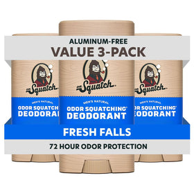 Dr. Squatch Fresh Falls front packaging showing natural scent benefits