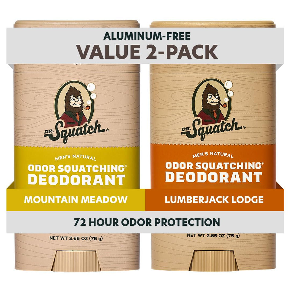 Dr. Squatch Fresh Falls stick front view showing clean packaging and benefits