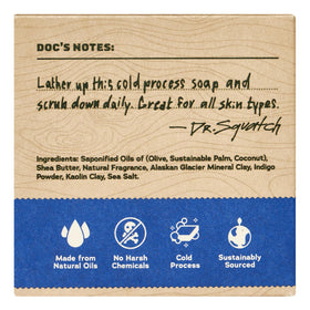 Dr. Squatch Fresh Falls gift-wrapped bar in lifestyle scene ideal for gifting
