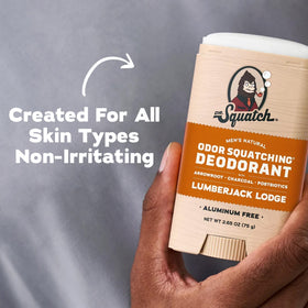 Dr. Squatch Fresh Falls lifestyle outdoors scene conveying crisp, natural scent