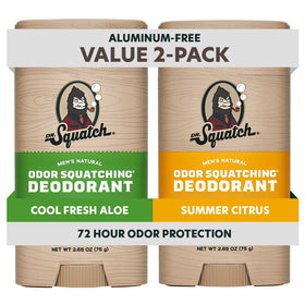 Dr. Squatch front pack showing both scent sticks for convenient two-pack