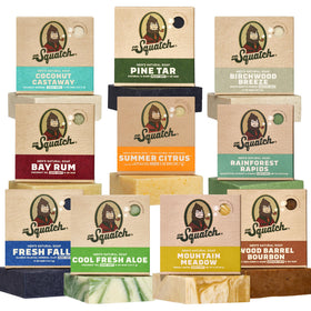 Dr. Squatch front packaging 10-pack showing variety and gift-ready presentation