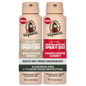 Dr. Squatch front packaging showing both Birchwood and Sandalwood scents for easy selection