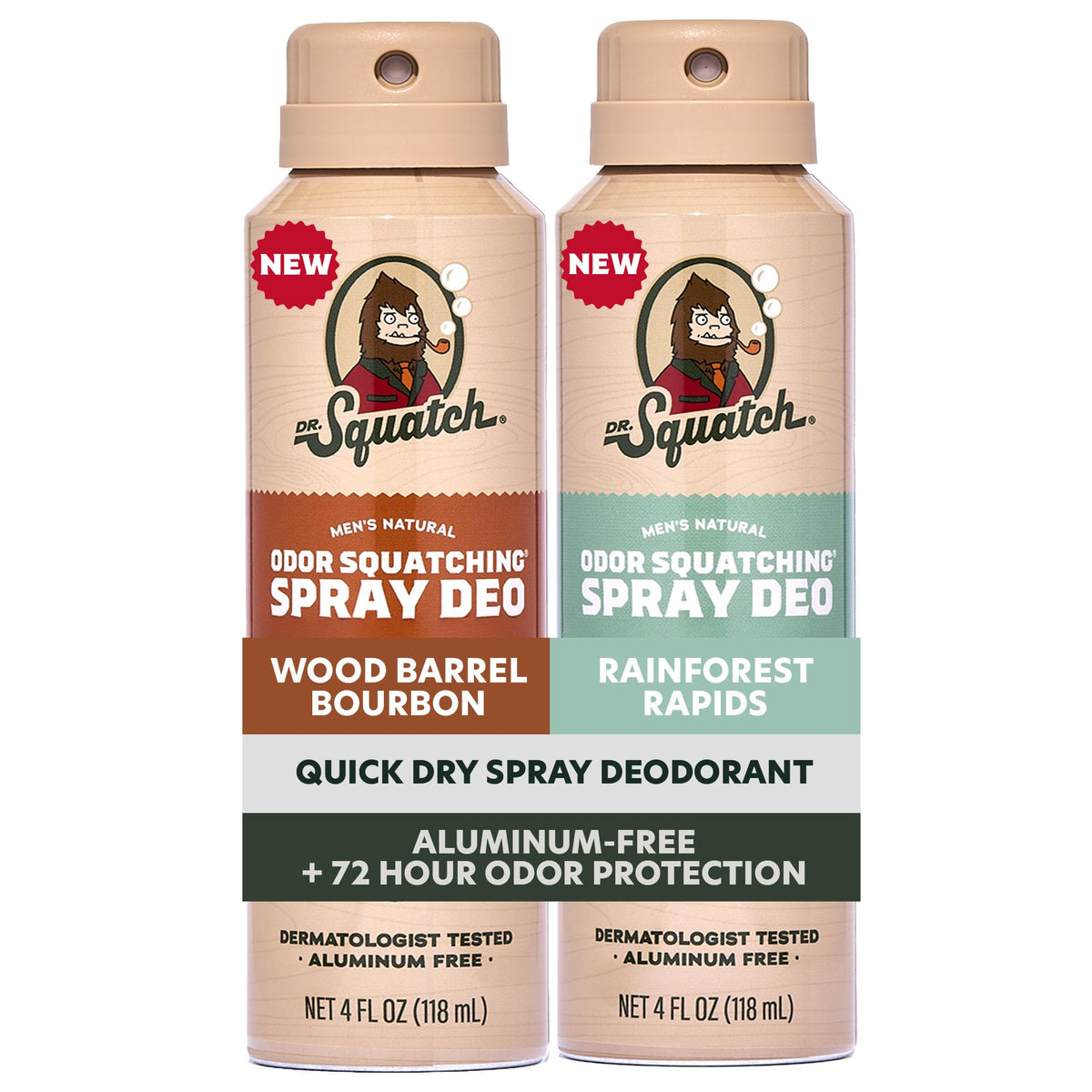 Dr. Squatch front packaging showing both scent options and convenience