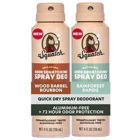 Dr. Squatch front packaging showing both scent options and convenience