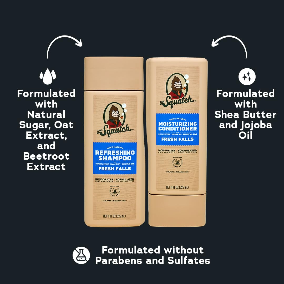 Dr. Squatch conditioner cream consistency revealing moisturizing, non-greasy finish
