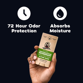 dr. squatch ingredient display arrowroot charcoal and postbiotics supports balanced skin