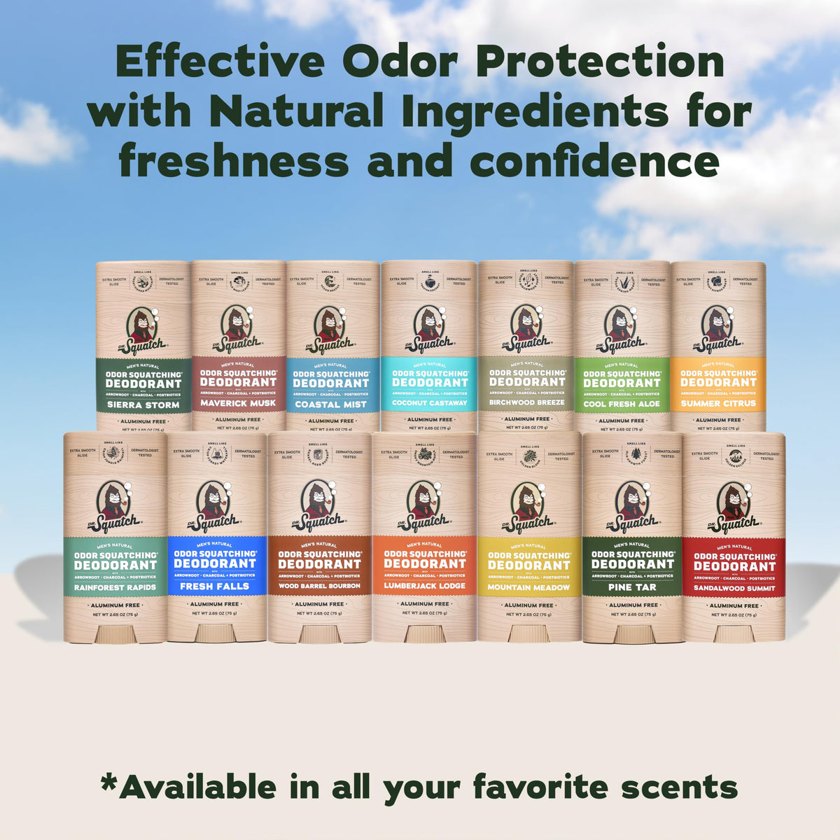 Lifestyle shot at the beach evoking Coconut Castaway scent and outdoor confidence