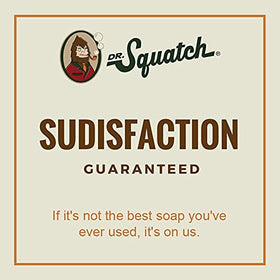 Dr. Squatch stacked bars for size and scale, indicating long-lasting value