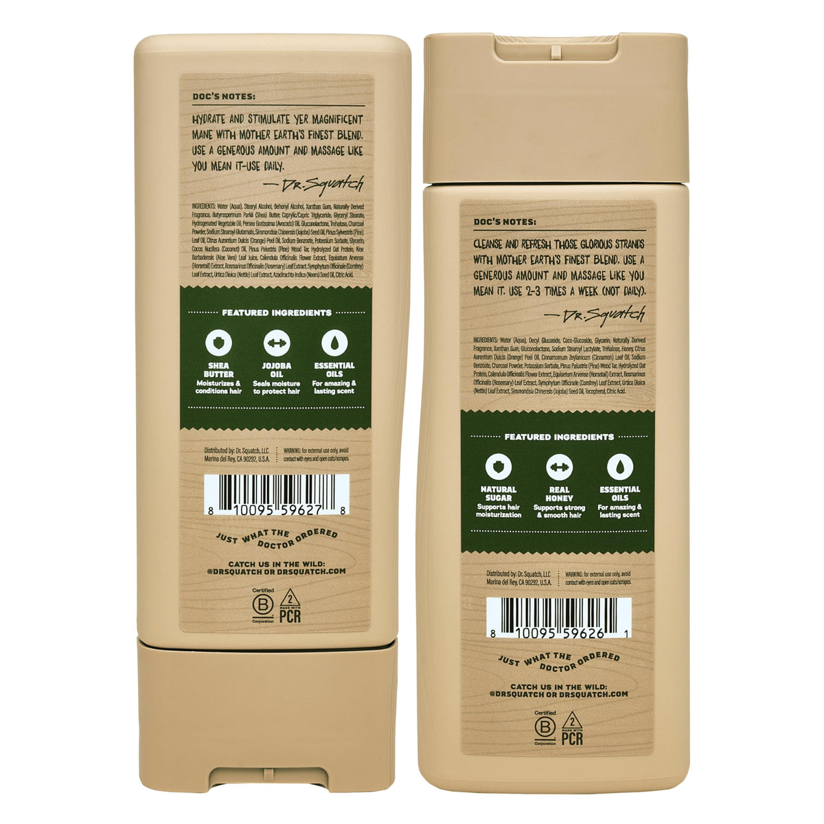 Dr. Squatch conditioner cream texture illustrating rich moisture and smooth finish