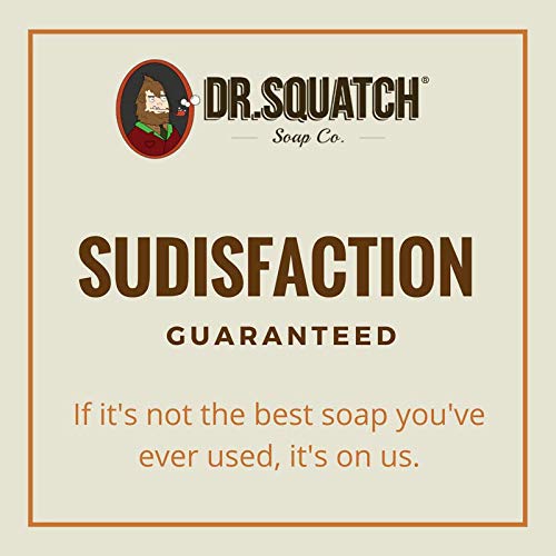 Dr. Squatch rich lather in hand demonstrating cleansing and conditioning