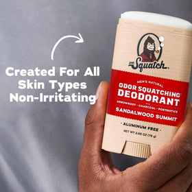 Dr. Squatch postbiotics ingredient visual promoting skin-friendly balance